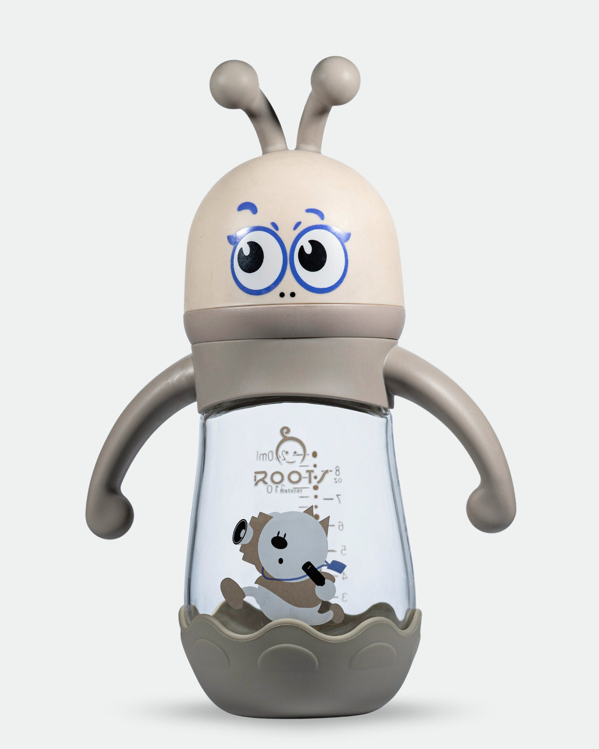 M05 Glass Choco Alien | Wide Neck Large Nipple | 240ml/8oz