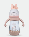 M05 Glass Wide-Neck - 240ml - Pink - Bow - Large