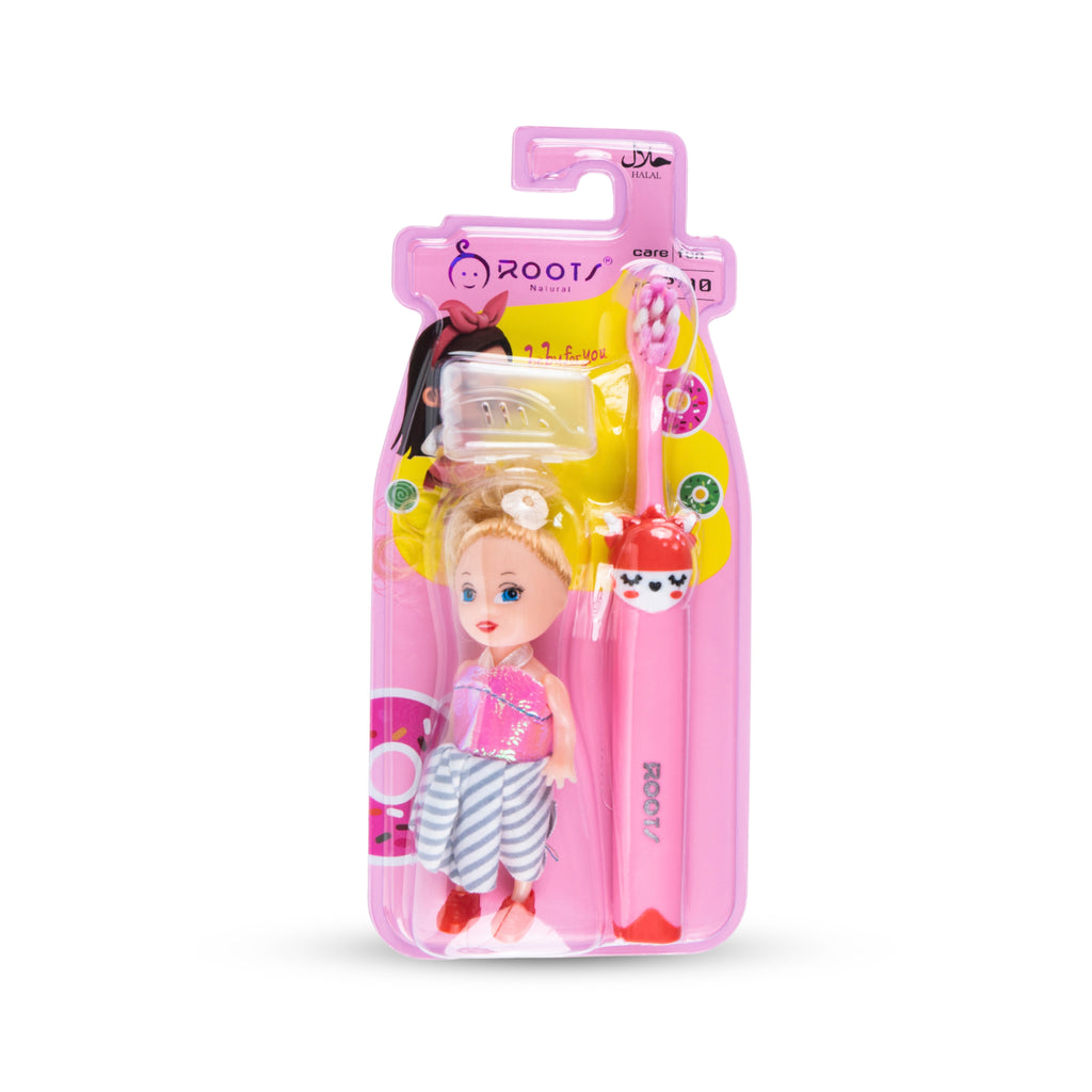 EP006 Doll Toy Kids Toothbrush | Sharp Pink
