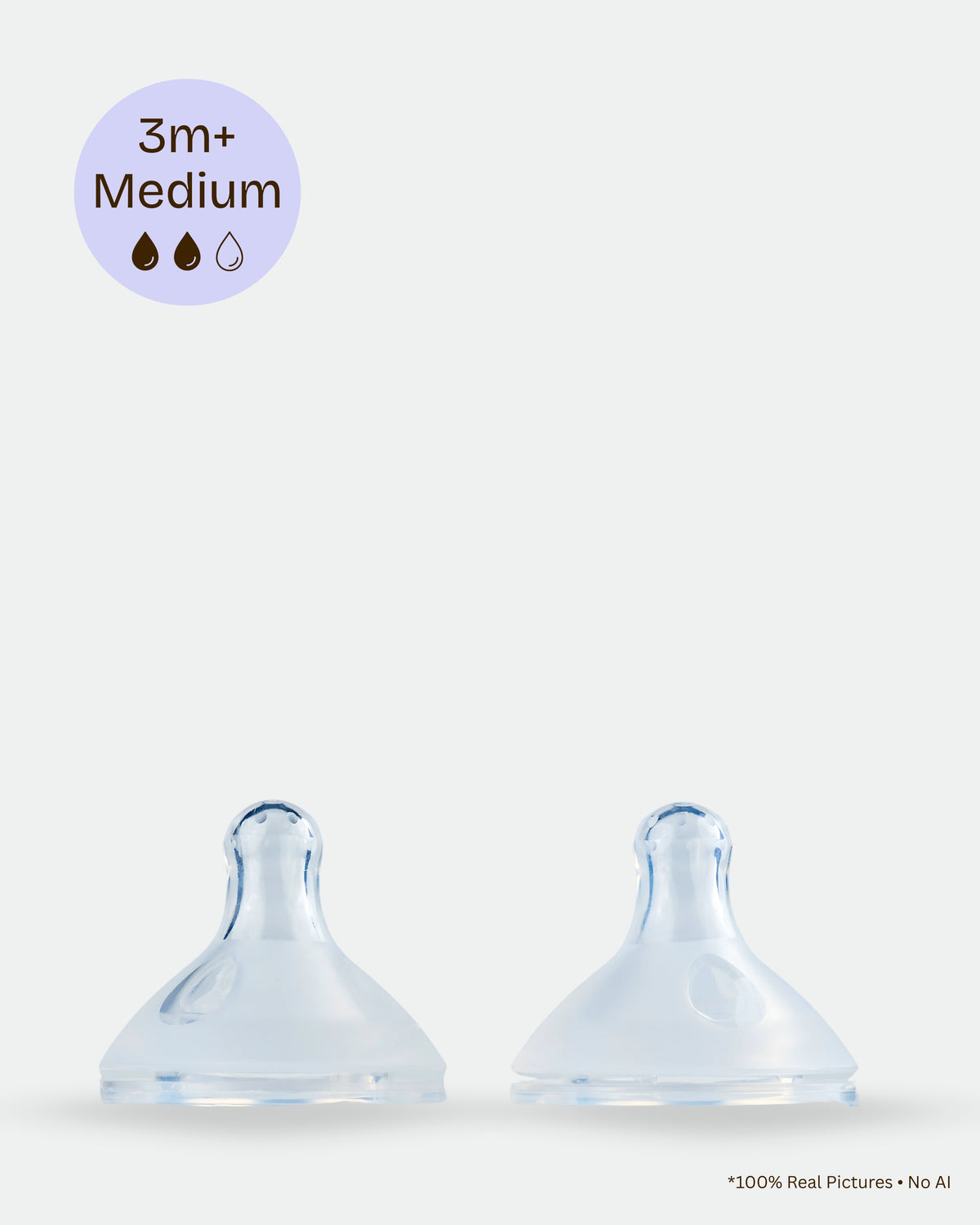 M00 Premium Nipple | 2 Pieces Box | Medium (3 Months +)