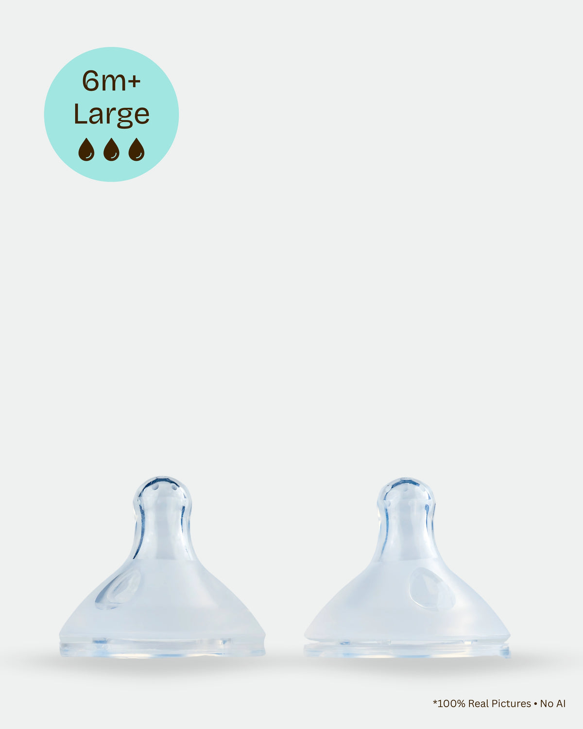 M00 Premium Nipple | 2 Pieces Box | Large (6 Months +)
