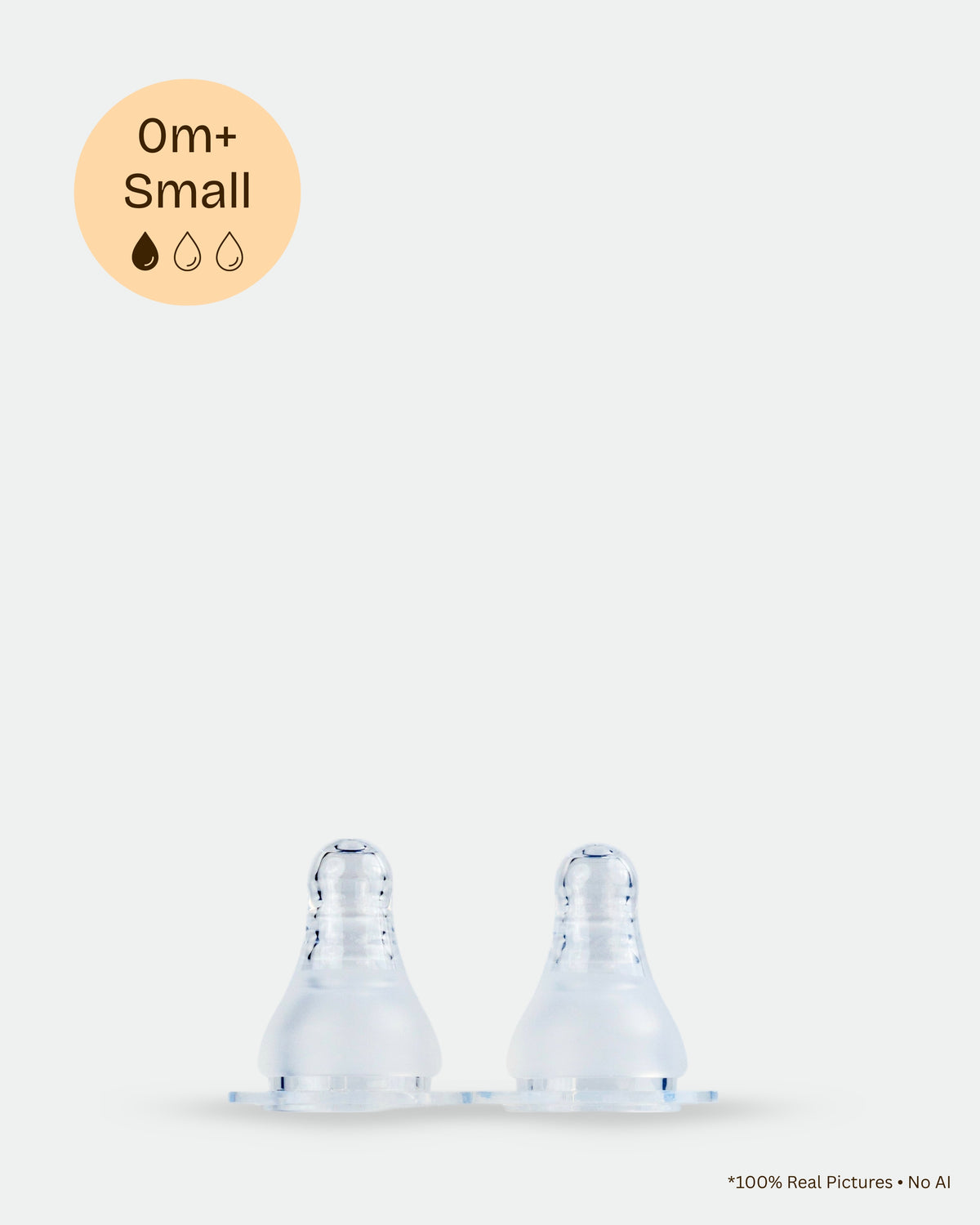 W001 Normal Neck Nipple | 2 Pieces Box |  Small 0M+