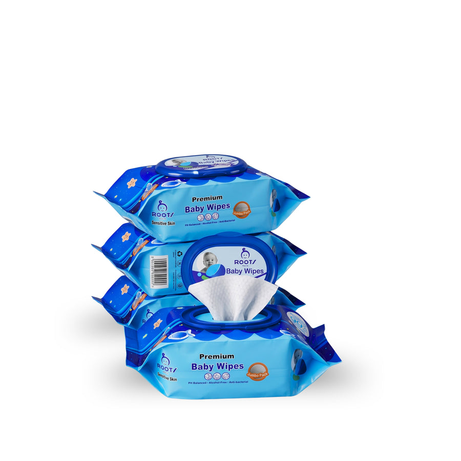 J1019 Premium Baby Wipes | Jumbo 4 Pack Wipes Value Pack