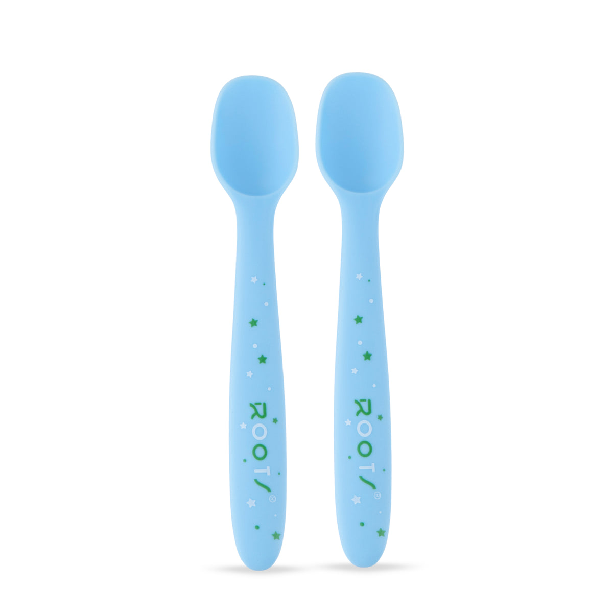 F0008 Blue | Silicone Spoon - Roots Natural