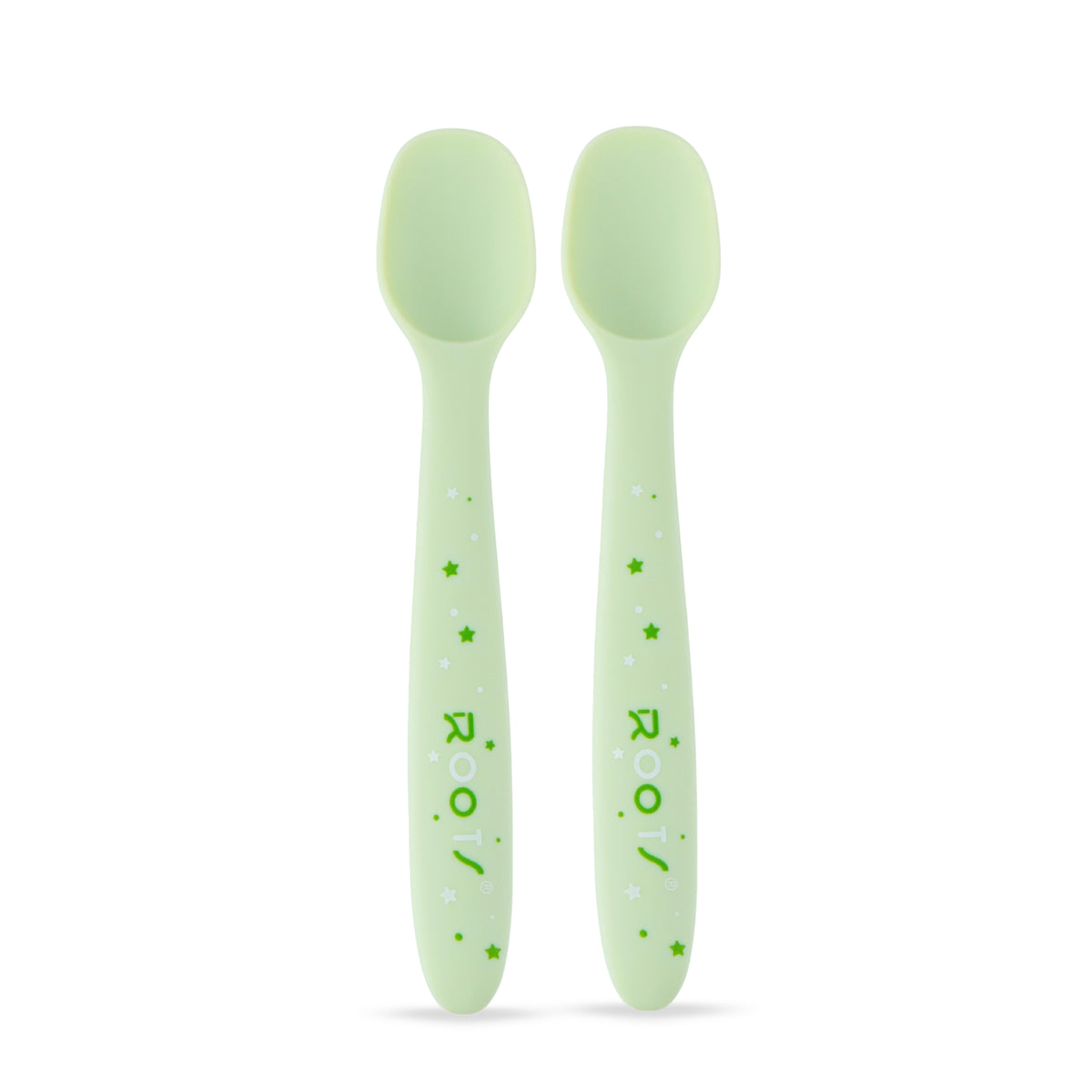 F0008 Green | Silicone Spoon - Roots Natural