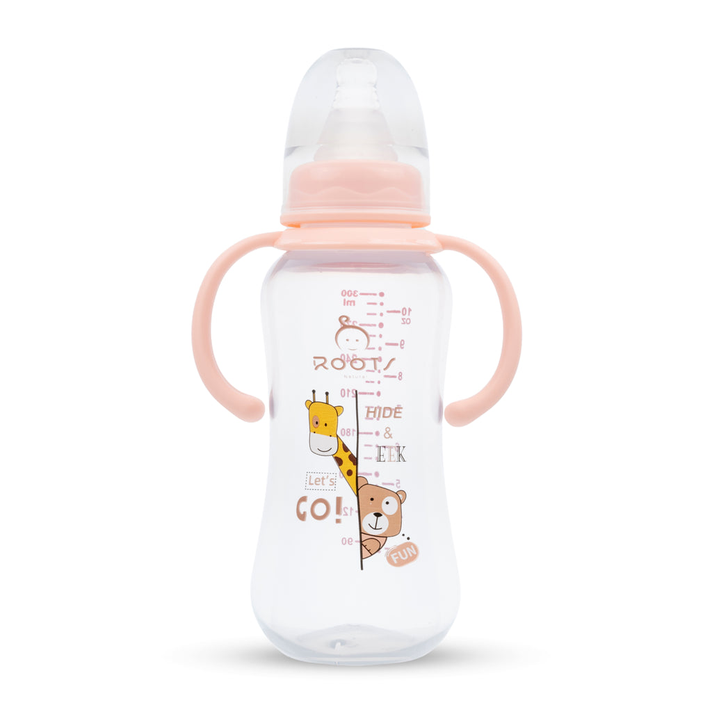 J1006 Pink | Normal Neck Large Nipple | 300ml/10oz - Roots Natural