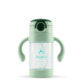 J1007 Sparrow Green | Straw Training Cup | 300ml\9oz - Roots Natural