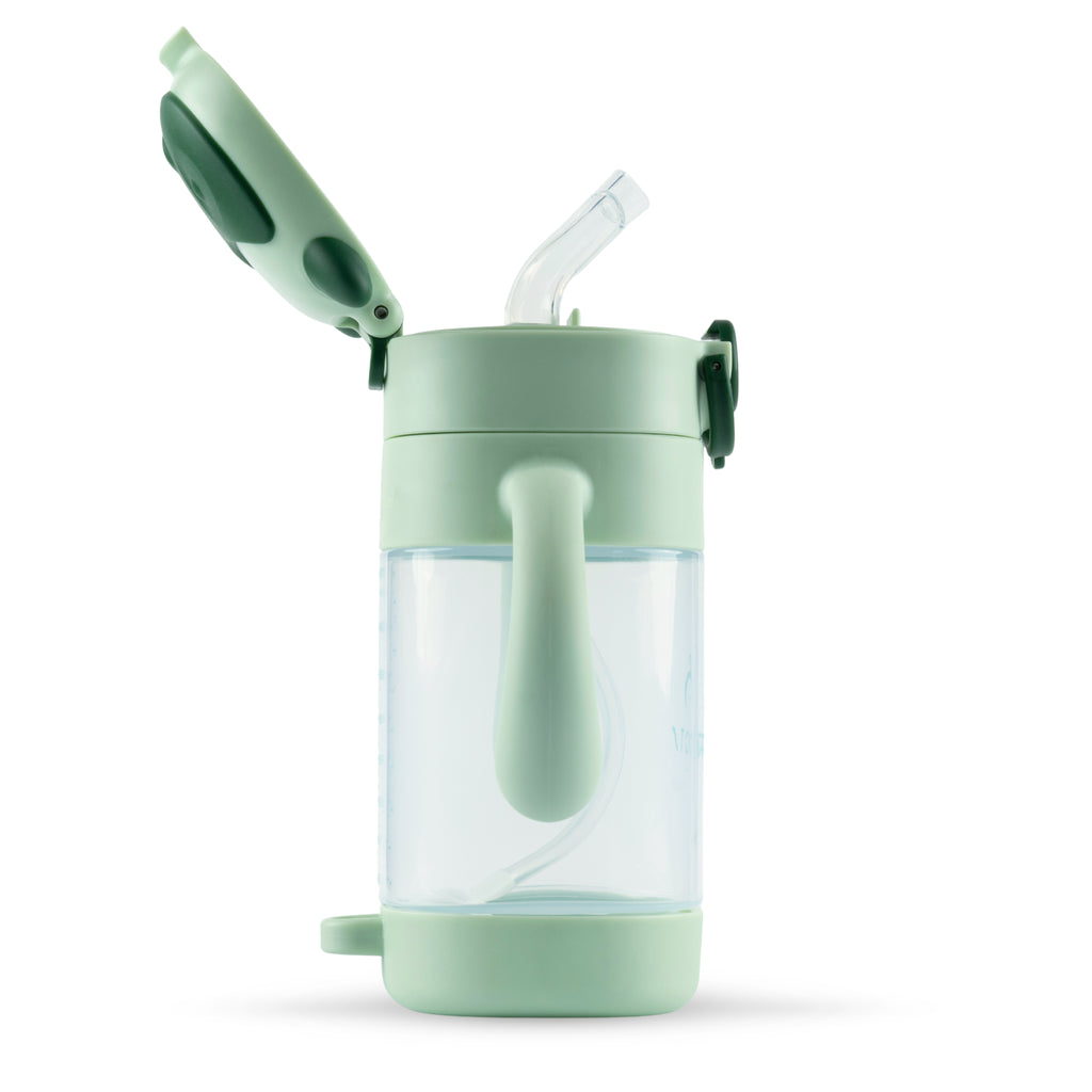 J1007 Sparrow Green | Straw Training Cup | 300ml\9oz - Roots Natural