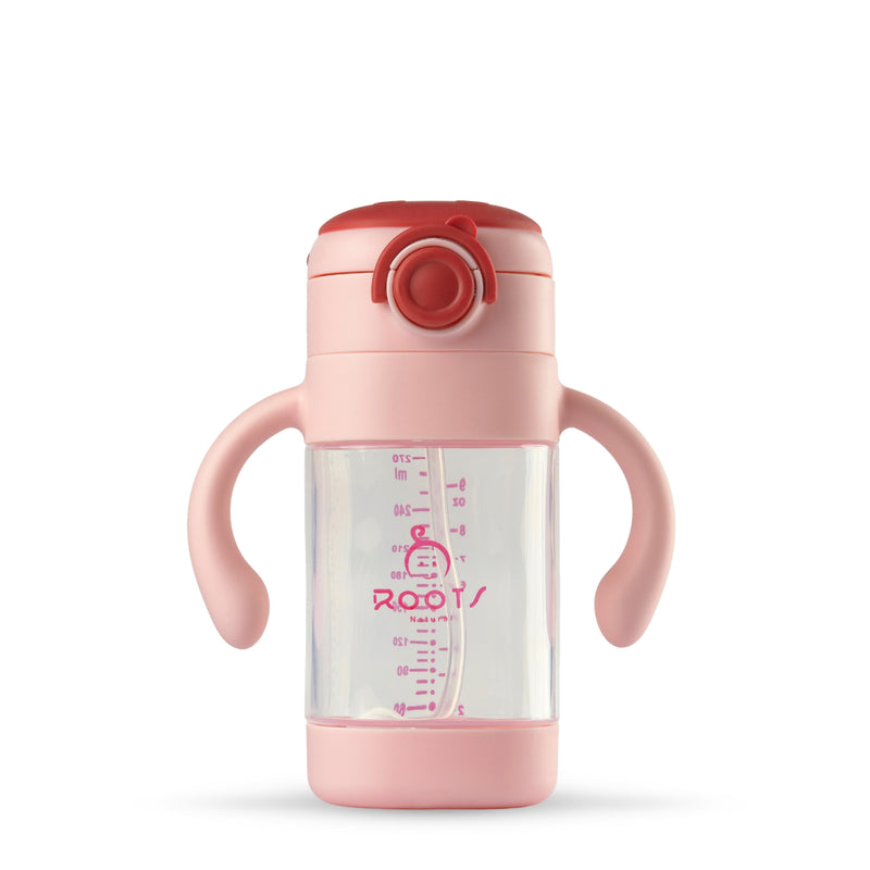 J1007 Pink |  Straw Training Cup | 300ml\9oz
