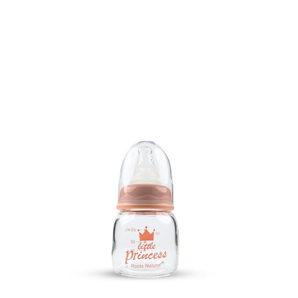 M04 Coral Pink Glass | Little Princess Girl | Normal Neck Small Nipple | 60ml/2oz
