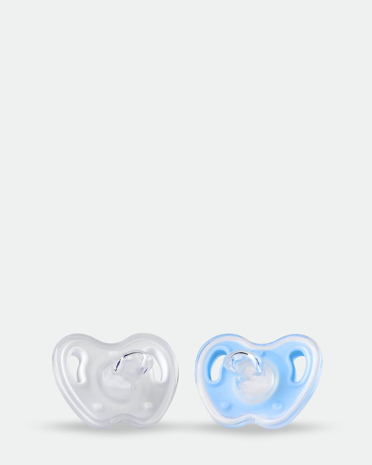 T0003 White & Blue | Twin Pacifier | 2 Pieces Box