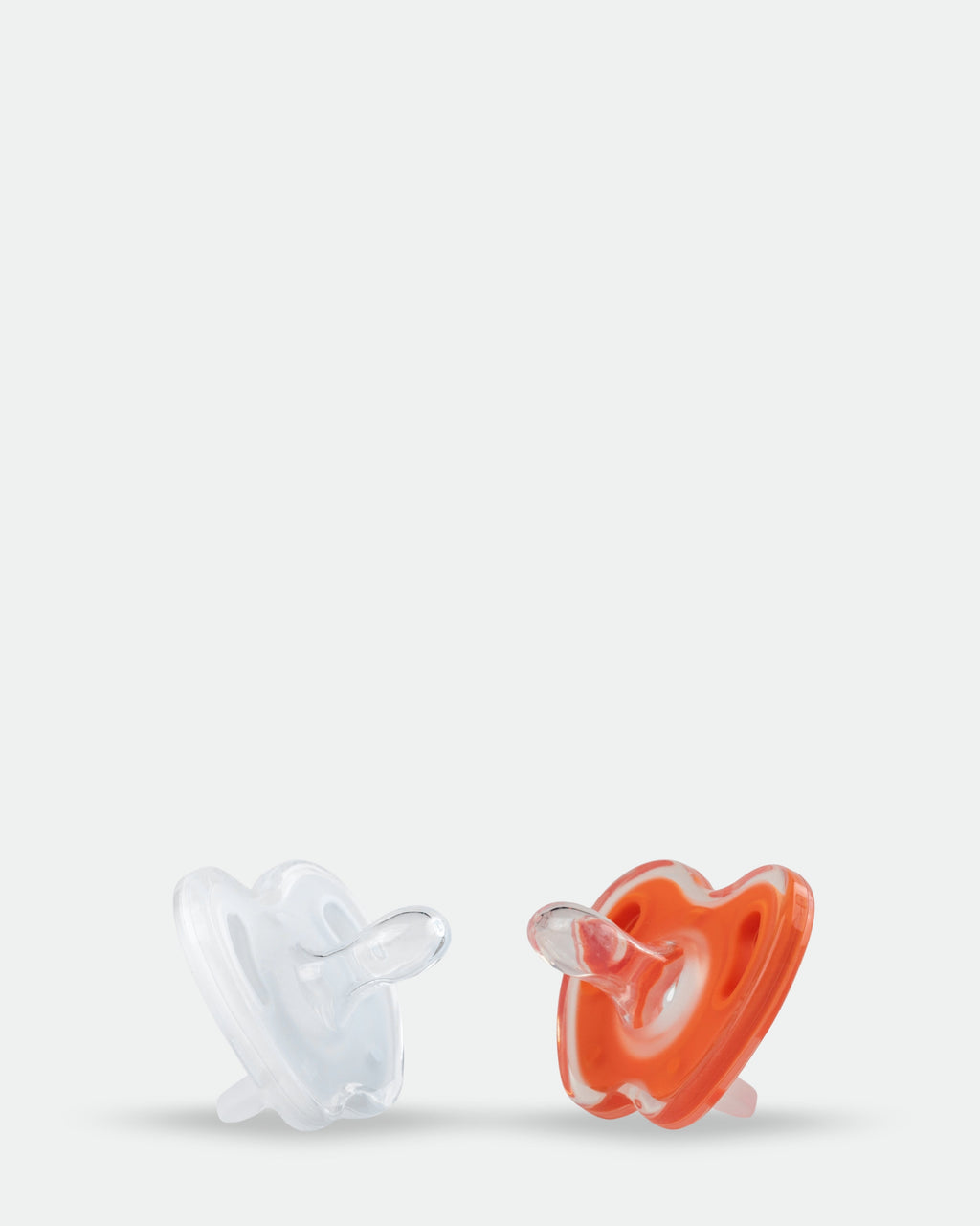 T0003 Twin Pacifier - 2 Pieces Box - 0-6M - White & Peach