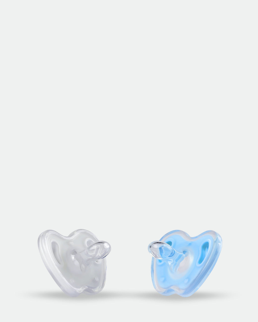T0003 White & Blue | Twin Pacifier | 2 Pieces Box