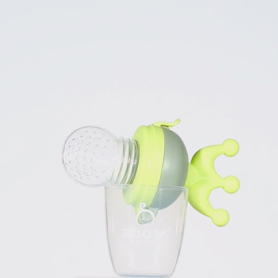 F0007 Green | Food Feeder With Cap